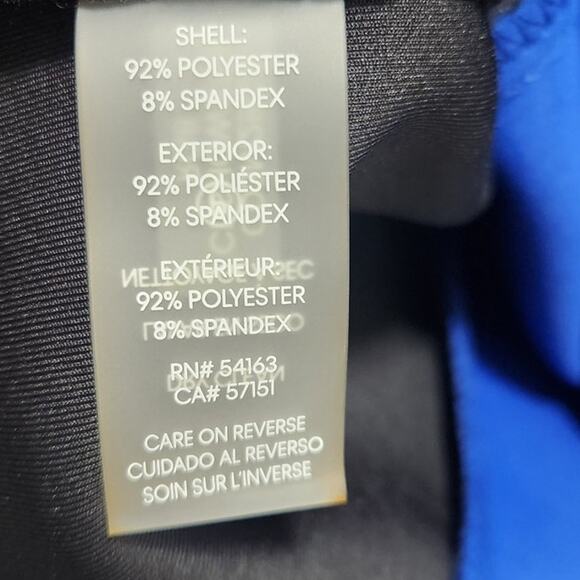 Calvin Klein Women's Blue and Black Colorblock Sheath Dress Size 10 NWT - Picture 9 of 10